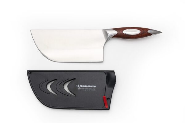 7″ Classic Series Curved Cleaver with Lockable Blade Cover - Image 2