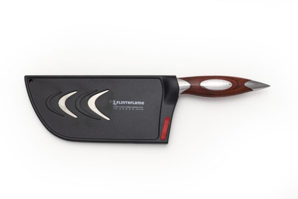 7″ Classic Series Curved Cleaver with Lockable Blade Cover - Image 3