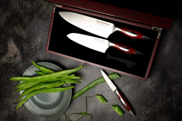 3 Piece Classic Series Chef Knife Set In Wood Box - Image 3