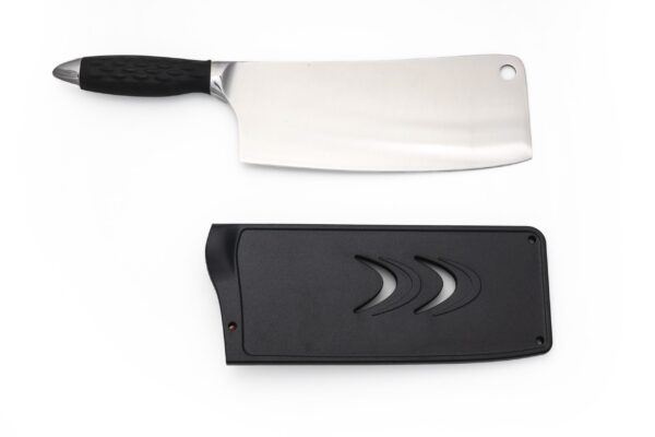 8″ PRO Series Butchers Cleaver With Lockable Blade Cover - Image 3