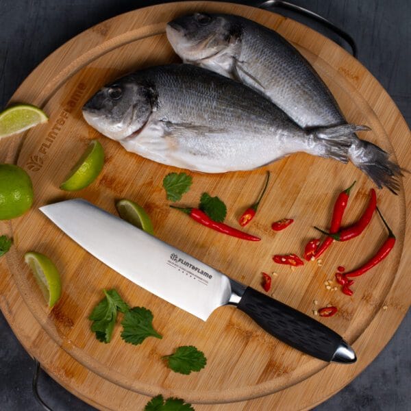 6″ PRO Series Deba Knife With Lockable Blade Cover - Image 2