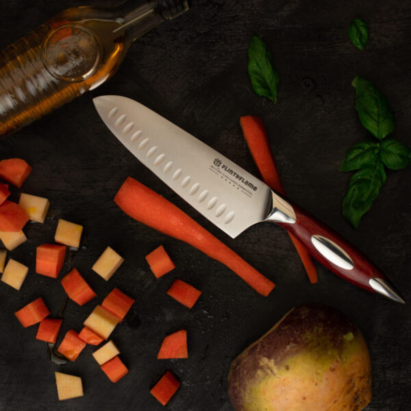 6″ PRO Series Santoku Knife With Lockable Blade Cover - Image 2