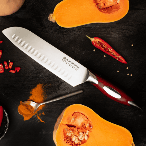 8″ PRO Series Santoku Knife With Lockable Blade Cover - Image 2