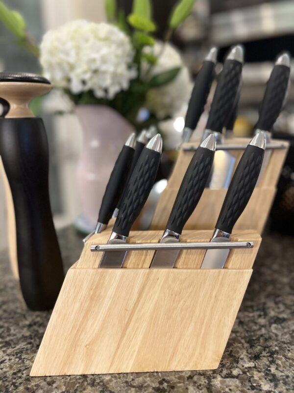 13pc PRO Series Sportsman Knife Set with Rubber Wood Block - Image 5