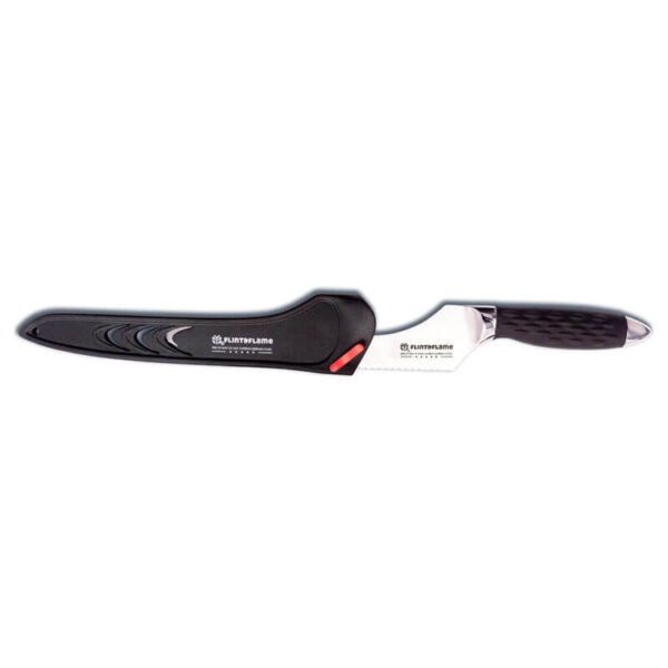 9″ PRO Series Offset Bread Knife With Lockable Blade Cover - Image 3