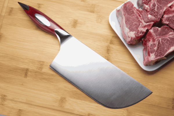 7″ Classic Series Curved Cleaver with Lockable Blade Cover - Image 4