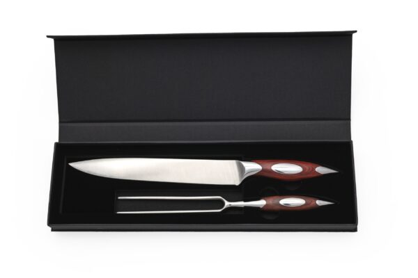 2pc Classic Series Carving Set In Blade Cover with Black Card Box - Image 3