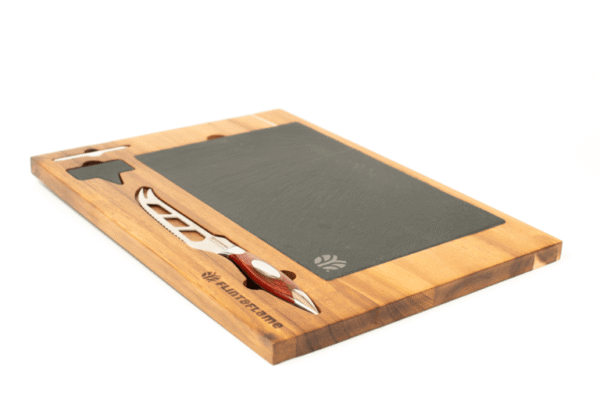 Wood & Slate Cheeseboard With Insert for Cheese Knife - Image 2