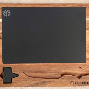 Wood & Slate Cheeseboard With Insert for Cheese Knife