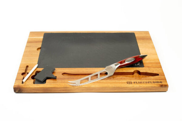 Wood & Slate Cheeseboard With Insert for Cheese Knife - Image 4